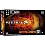 Federal Ammunition (F65CRDTFS1) FUSION TIPPED 6.5 CRMR, 140GR Federal Fusion Tipped, 6.5 Creedmoor, 140gr, Polymer Tipped Bonded, 20rds