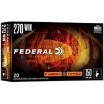 Federal Ammunition (F270TFS2) FUSION TIPPED 270WIN, 150GR Federal Fusion Tipped, 270gr Polymer Tipped Bonded, 20rds