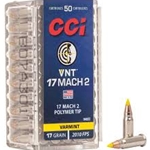 CCI (948CC) VNT 17 MACH 2, POLYMER TIP, 17GR, 2010 FPS, 50 PK