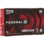 Federal Ammunition AE223T75 Federal American Eagle 223 Rem 75 Grain TMJ