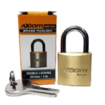 AXIOM BRASS 25MM PADLOCK Axiom Brass 25mm Padlock