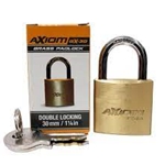 AXIOM BRASS 30MM PADLOCK Axiom Brass 30mm Padlock