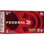 Federal Ammunition CHAMPION BRASS 45 AUTO, 230GR FMJ RN (WM5233) Federal Champion Brass 45 Auto, 230gr, FMJ RN, 50rds