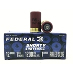 Federal Ammunition SH129RS Federal Shorty Shotshells 12 GA 1 3/4" 1 Oz Rifled Slug