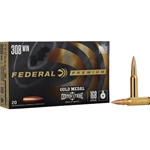 Federal Ammunition GM308OTM1 Federal Gold Medal OPen Tip Match 108 WIn 168gr Centerstrike