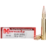 HORNADY SUPERFORMANCE 30-06 SPRG, 180GR SST (HOR-81183)