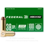 Federal Ammunition AMERICAN EAGLE 38SPL, 100GR LEAD FREE (AE38LF1)