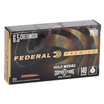 Federal Ammunition GOLD MEDAL,6.5 CREEDMOOR,140GR (GM65CRDOTM1)