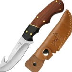 ELK RIDGE FIXED BLADE W/GUT HOOK (ER-198) Elk Ridge Fixed Blade W/Gut Hook