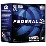 Federal Ammunition TGS2248 Federal Top Gun 20GA x 2 3/4" 7.8 oz 8 Shot Target Lead Individual 25rds