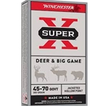 WINCHESTER SUPER X 45-70 GOVT., 300GR JHP (X4570H) Winchester Super X, Deer & Big Game, 45-70 Govt., 300gr, Jacketed Hollow Point, 20rds