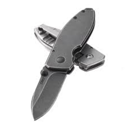 2490KS CRKT SQUID 2.1" FINE EDGE BLACK STONEWASHED BLADE