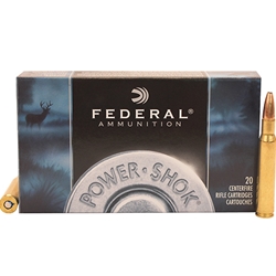 Federal Ammunition A3006A FEDERAL POWER-SHOK 30-06 150GR SP 20RD 10BX/CS