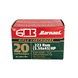 BARNAUL AB223HP 223 REMINGTON 55GR HP 20-PACK