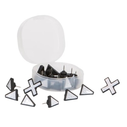 ALLEN X MARKS THE SPOT TRAIL TACKS X20 X Marks the Spot Trail Tacks from Allen are highly reflective trail markers. 20 pieces (17 directional and 3 point marking)