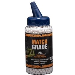 CROSMAN MATCH GRADE PRECISION BBS .20 GRAMS QTY: 2000 Crosman Match Grade Airsoft Precision BBs, Seamless Double Polished Biodegrable .20 grams Qty: 2000