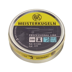 MEISTERKUGEIN AIRGUN AMMO .117CAL RWS Meisterkugein Professional Line AirGun Ammo.117 Cal, 0.45g 7gr QTY: 500