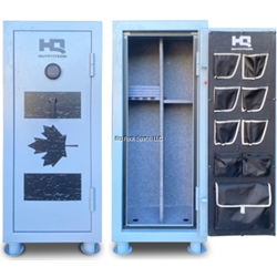 HQ OUTFITTERS HQ-SFEKFR-24 GUN SAFE GREY/BLUE HQ Outfitters 24 Gun Safe, Grey/Blue