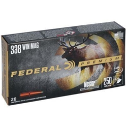 Federal Ammunition P338B2 Federal Premium Nosler Partition 250 Grain 338 Win Mag