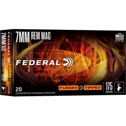 F7RTFS2 Federal Ammunition 7mm Fusion Tipped Polymer Tipped Bonded 175 Grain