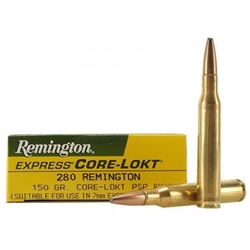 REMINGTON R280R1 CORELOKT 280 REM Remington Core-Lokt 280 Remington 150gr Core-Lokt PSP