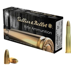 SELLIER&BELLOT  SELLIER & BELLOT (330010) 22 HORNET, 45GR, SP, 20RDS