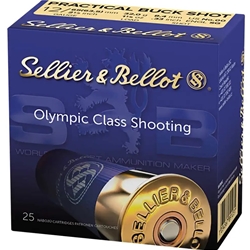 SELLIER&BELLOT  SELLIER & BELLOT (V022582) PRACTICAL BUCK SHOT, 12GA X 2 1/2", 00 BUCK, 25RDS