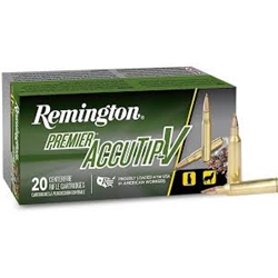 (REM-29186) 22-250 REM, 50GR ACCUTIP-V REMINGTON (REM-29186) 22-250 REM, 50GR BT, PREMIUM ACCUTIP-V, 3800FPS, 20RDS