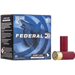 Federal Ammunition  FEDERAL (H1238) 12GA, 2 3/4", #8 HEAVY FIELD GAME LOAD, 1255FPS, 1 1/8OZ, 25RDS