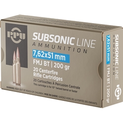 PPU 7.62X51 200GR SUBSONIC