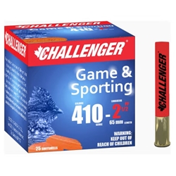 CHALLENGER 10064 Challenger Game & Sporting 410GA x 2 1/2" Game Load #4 Lead 1/3oz. 14g