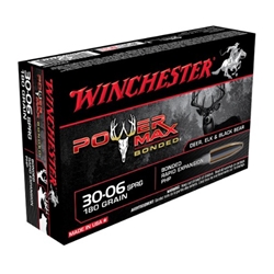 WINCHESTER 30-06, 180GR, POWER MAX BONDED (X30064BP)