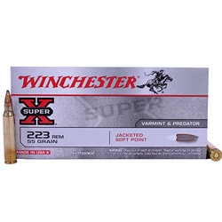 WINCHESTER SUPER X 223 REM., 55GR. JSP (X223R)