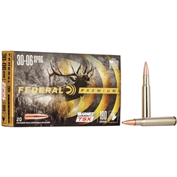 Federal Ammunition PREMIUM BARNES TSX 30-06 , 180GR (P3006AE) Federal Premium Barnes TSX 30-06 SPRG, 180gr