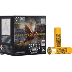 Federal Ammunition PRAIRIE STORM 20GA X 2 3/4", #6 , LEAD (PFX258FS6)