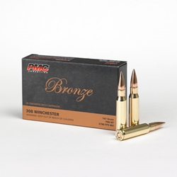 Pmc 308 WIN 147GR FMJBT PMC 308 Winchester Ammunition, 147gr FMJ-BT Brass Case Non-Corrosive