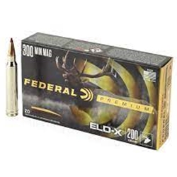 Federal Ammunition PREMIUM 300 WIN MAG, 200GR ELD-X (P300WELDX1)