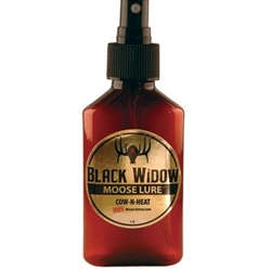 BLACK WIDOW MOOSE LURE, SYNTH. COW IN HEAT (A0205)