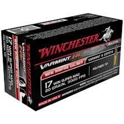 WINCHESTER VARMINT HV 17WSM, 20GR, (S17W20)