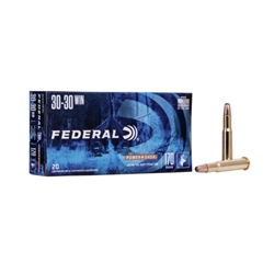 Federal Ammunition POWER SHOK 30-30 WIN, JSP, 170GR (FED-3030B) Federal Power Shok 30-30 Win, Jacketed Soft Point RN, 170gr, 20rds