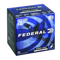 Federal Ammunition GAME LOAD HI-BRASS 20GA X 3", #5, H2585
