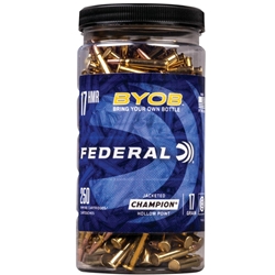 Federal Ammunition 770BTL250 BYOB 17 HMR 250 CT Federal BYOB Rimfire Ammunition 17 HMR 17 Gr. Champion HP 250 ct bucket