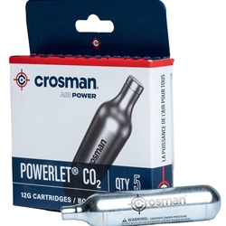 CROSMAN POWERLET 12G C02 CARTRIDGES 5PK (CRS231B)