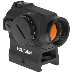 HOLOSUN  HE403R-GD GOLD DOT SIGHT
2MOA Gold Dot Reticle
Rotary Switch with Integrated Battery Compartment
Up to 100,000 Hours Battery Life (Setting 6)
12 Brightness Setting: 10 DL & 2 NV Compatible
Parallax-free with unlimited eye relief