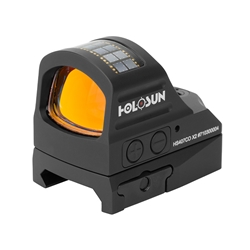 HOLOSUN  HS407CO X2 SERIES RED DOT
The HS407CO is an open reflex optical sight designed for pistol applications. Features include a 8MOA Open Circle, Holosun’s Super LED with up to 50k hours battery life, Solar Failsafe, and Shake Awake.