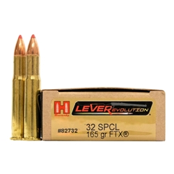 HORNADY 82732 32 SPL LEVEREVOLUTION Hornady 32 Spl 165gr ftx LEVERevolution