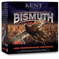 Kent Cartridge B12U36-5 BISMUTH UPLAND NON-TOXIC 12G, 2 3/4" Kent Bismuth Upland Non-Toxic 12G, 2 3/4", 1 1/4 Charge, HD 9.6, 5 Shot Size, 25 Shotshells