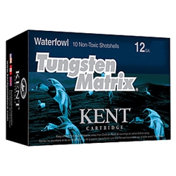 Kent Cartridge C122NT36-3 TUNGSTEN MATRIX WATERFOWL 12 G, 2.75 Kent Tungsten Matrix Waterfowl 12 G, 2.75", 1 1/4 Load, 3 Shot Size, 1400 FPS, 10 Non-Toxic Shotshells