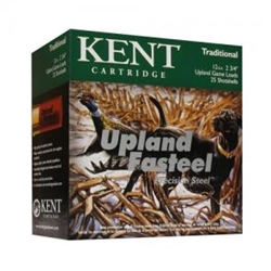 Kent Cartridge K122US32-7 UPLAND FASTEEL 12G, 2.75" Kent Upland Fasteel 12G, 2.75", 1 1/8 Load, 7 Shot Size, 1400 FPS, 25 Shotshells