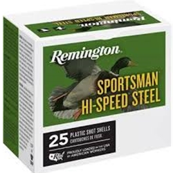 REMINGTON REM-20977, SPORTSMAN HI-SPEED STEEL #2 Remington Sportsman Hi-Speed Steel,#2 ,  12ga X 3", 1550fps, 25rds